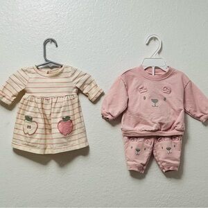 Carter's Soft Pink Baby Set of 2 - size 3M